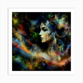 abstract women Art Print