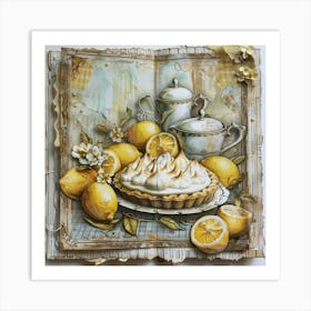 Lemon Meringue Pie 1 Art Print