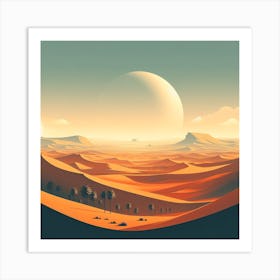 Desert Landscape Art Print