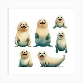 Seals Set Affiche