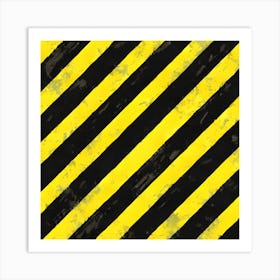 Hazard Stripes Vector Art Print