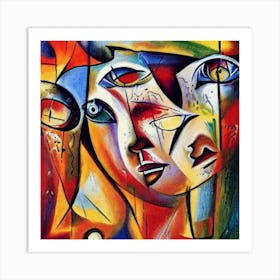 'Three Faces' Art Print