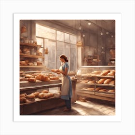 Bakery Girl 2 Art Print