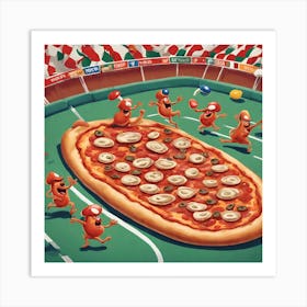 Giant Pizza Art Print