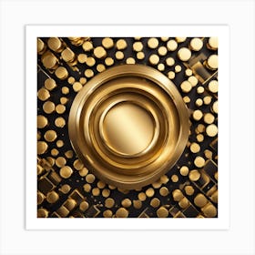 Gold Background Art Print