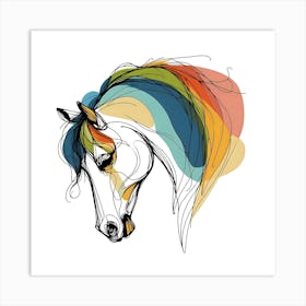 Creative Horse Visual 21 Art Print