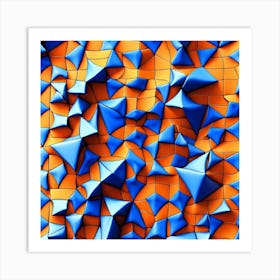 Abstract Triangles Art Print