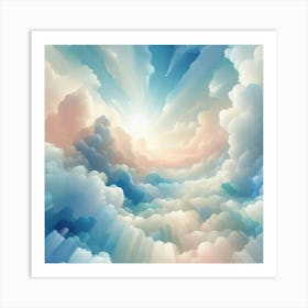 Abstract Clouds 7 Art Print