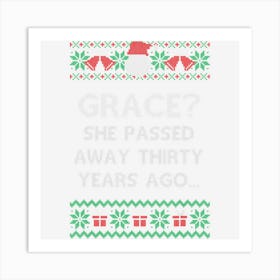 Christmas Family Winter Vacation Ugly Sweater Style Art Print