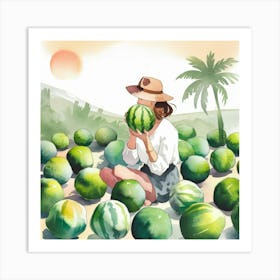 Watermelon Whimsy Art Print