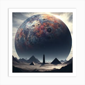 Planet In Space Art Print