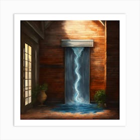 Lightning Coming Out Of A Door 1 Art Print