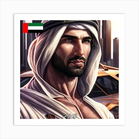 Find Out What A Emirati Looks Like With Ia (7) Art Print