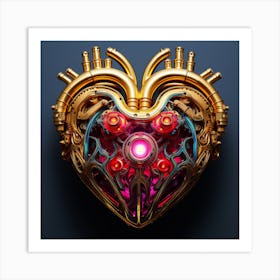 Mechanical Heart Art Print