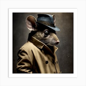 Private Eye Mouse Art Print