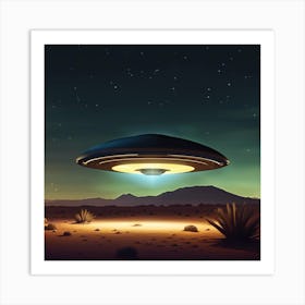 Alien Spaceship 1 Art Print