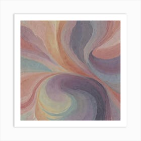 Abstract Swirl Painting 1 Art Print