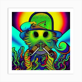 Psychedelic Monster Art Print