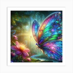 Fantasy Butterfly Art 2 Art Print