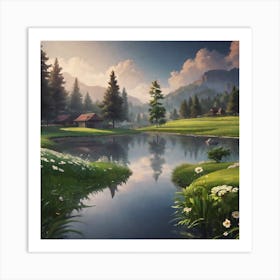 Peaceful Landscapes (27) Art Print