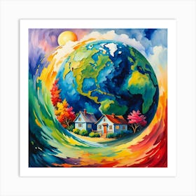 Earth Painting Art Print