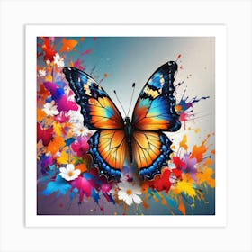 Butterfly Painting 140 Art Print