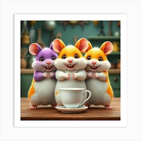 Three Hamsters 1 Poster