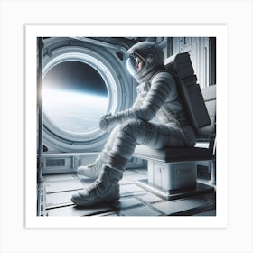 Astronaut In Space 7 Art Print