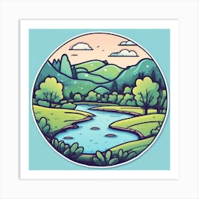 Landscape Painting 209 Art Print