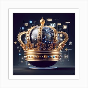 Digital Crown Art Print