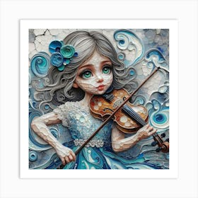 Violin Girl Art Print