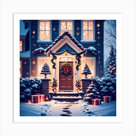 Christmas House 110 Art Print