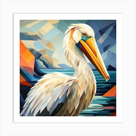 Cubism Art, Pelican 2 Art Print