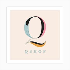 Qshop Logo Art Print