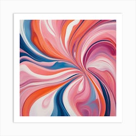 Abstract Swirl Painting Art Print