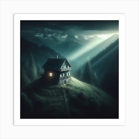 House In The Mountains Art Print