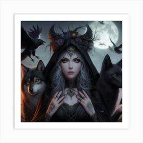 Gothic Witch 1 Art Print