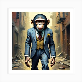Monkey Mafia Art Print