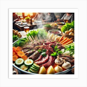 Sovereign Flame Macedonian Hotpot Art Print