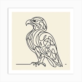 Eagle Picasso style 1 Art Print