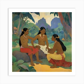 Mata Mau Once Upon A Time 1892 Paul Gauguin Art Print 1 Art Print