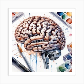 Brain Painting 5 Art Print