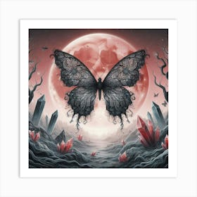 Butterfly Of The Night 1 Art Print