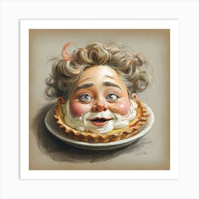 Pie Face Art Print