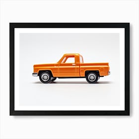 Toy Car 83 Chevy Silverado Orange Art Print