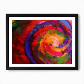 Spiral Painting The colours of joy Art Print