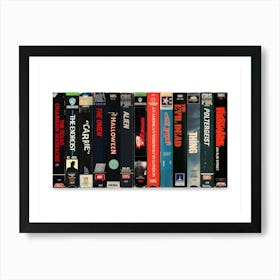 Classic Horror Movies Poster - Vintage VHS Film Print Art Print