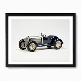 Toy Car Navy Race Car Art Print