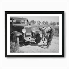 Mr, Ray Halstead, Fsa (Farm Security Administration) Rehabilitation Borrower, Dead Ox Fla, Malheur County, Orego Art Print