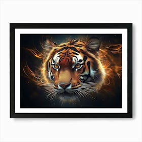 Tiger Animal Abstract 1 Art Print